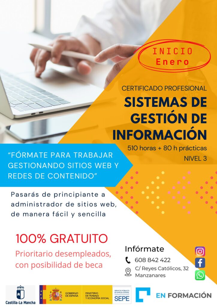 Certificado profesional nivel 3, informática 