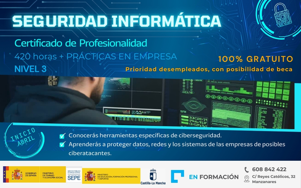 SEGURIDAD INFORMÁTICA CERTIFICADO PROFESIONALIDAD PARA DESEMPLEADOS